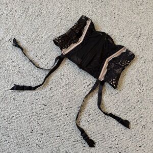 Victoria's Secret Black Lace Corset XS/S